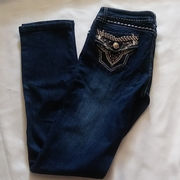 Vingin Only Straight Leg Women Blue Jeans Size 9 - Picture 4 of 13